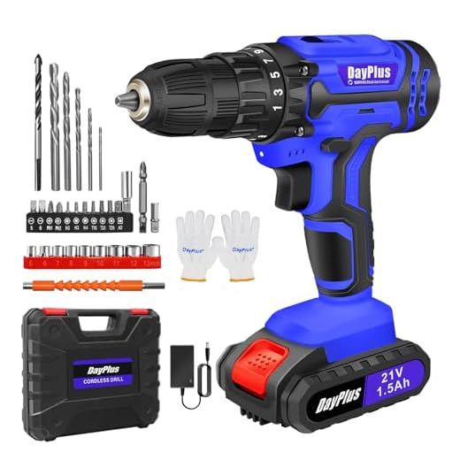 21V Adjustable Speed Cordless Drill Set