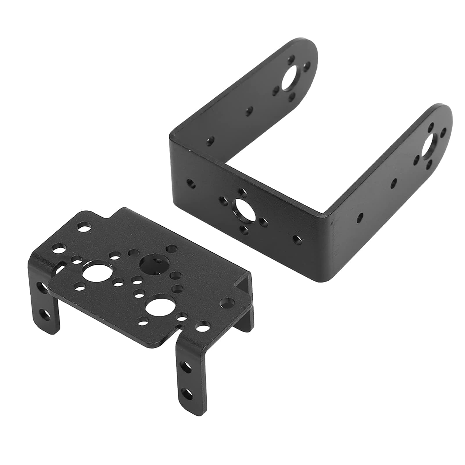 Kit de montage pour servomoteur - En métal - Support de moteur servo - Tête de direction multifonction - Deux degrés de liberté - Support de fixation pour accessoires de robot