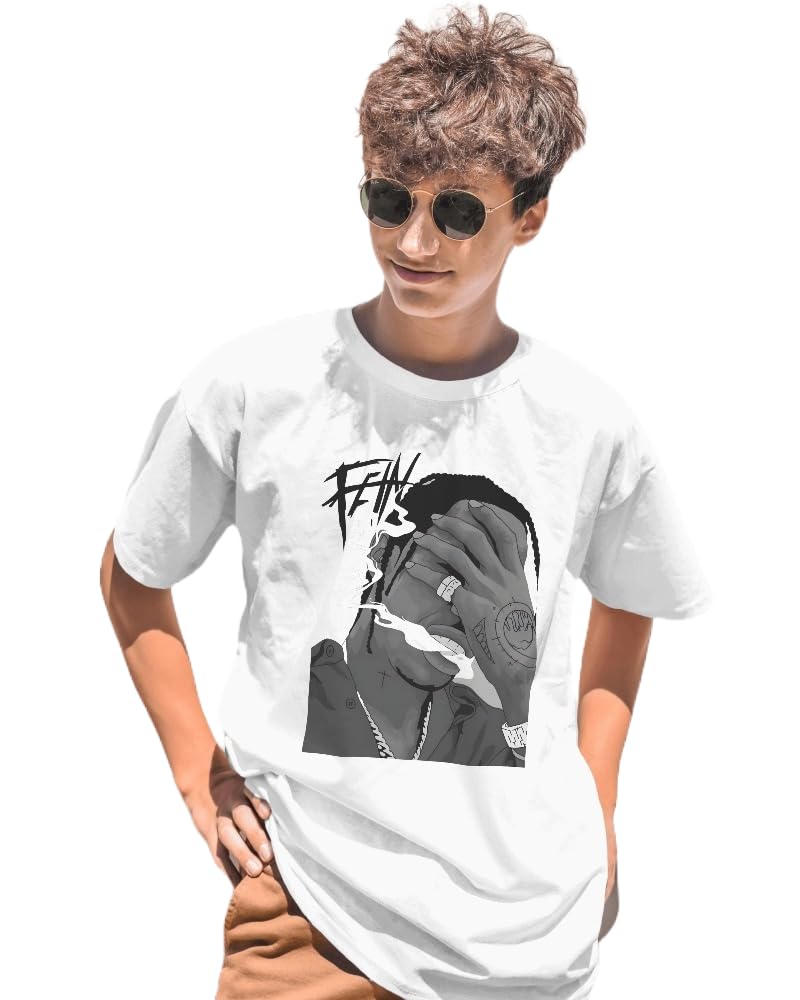 RONINTravis Scott Fein T-Shirt, Comfortable Fit, White