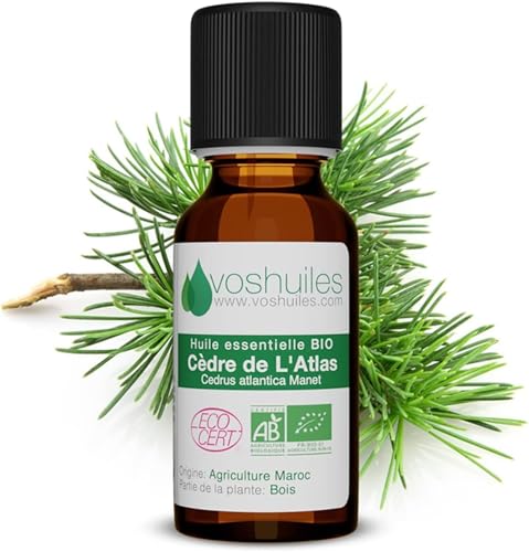Voshuiles - Huile Essentielle Cèdre de L'Atlas Bio 10ml -...