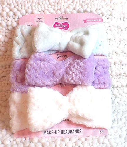 The Vintage Cosmetic Headbands, 3 Piece Set