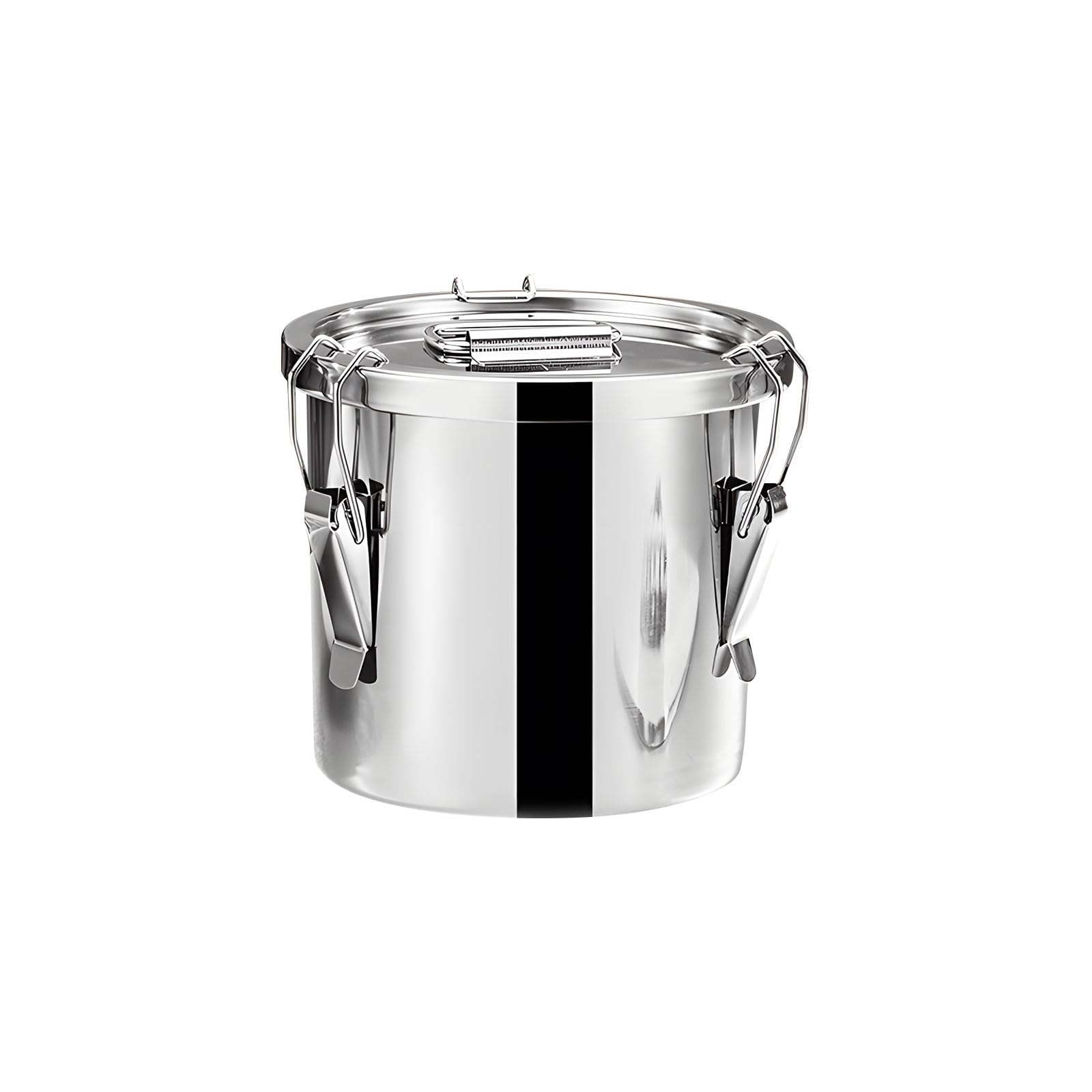 Snorvixre Sturdy 304 Nonrust Steel Storage Bucket 202oz Sealed Lid Food Preservations Container for Coffee Flour Rice Coffee Flour Rice Storage Bin