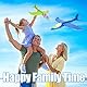 Sunshine Smile 4 Stück Manuelles Werfen Flugzeug Spielzeug, Leuchtende Segelflugzeug, LED Modell Schaum für Kinder