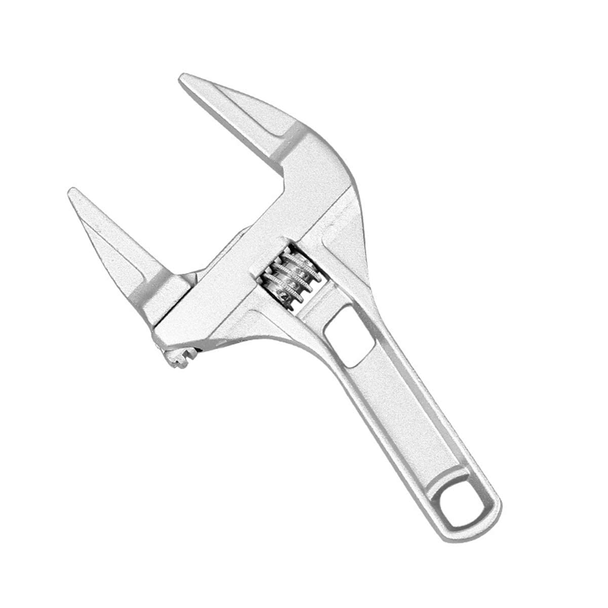 Splinktech Silver 16-68Mm Adjustable Spanner With Large Opening – Kitchen & Bathroom Spanner, Tap Spanner, Adjustable Sink Wrench, 200Mm Length - Plumbing Wrench For Tight Spaces