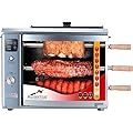 Brazilian Flame Churrasco® Gas Rotisserie Oven Grill Roaster with Auto Rotating Skewers for Rotisserie Chicken, Brazilian Style BBQ and Churrasco, Shawarma Machine, Propane Grill