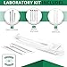 Scientific Labwares Laboratory Spoon Spatula Set - Long Handled Mixing & Measuring Equipment - Supplies for Labs, Sampling, Sculpting, Stirring, Making Makeup - Durable Stainless Steel - Set of 12