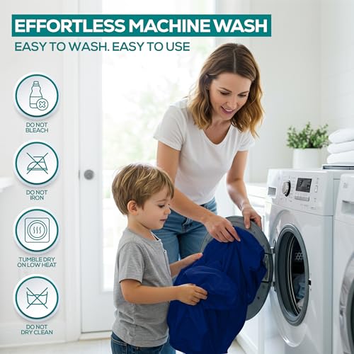 Image of Utopia Bedding Premium 100% Waterproof Pillow Protectors with Zipper King Size (Set of 2), Bed Bug and Dust Mite Proof Zippered Pillow Covers, Pillow Encasement Cases, Royal Blue