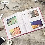 Arpan Personalised Custom Text 5x7 inch 120 Photos Large Slip-in Case Memo Bookbound Photo Album with Index Page/DVD Pocket (Pink) - Image 8