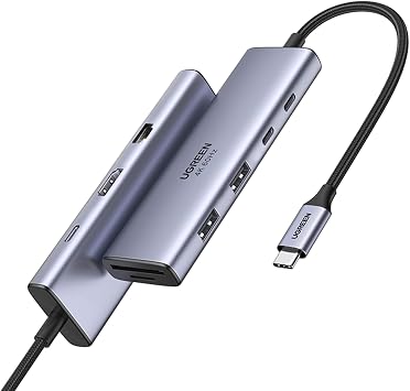 UGREEN USB C Hub USB C/USB A Port, 4k 60Hz HDMI, PD 100W, Ethernet, SD/TF Card Slots Adapter