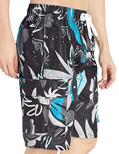 Image of Kanu Surf Men's Big Viper Extended Size Stripe Swim Trunk