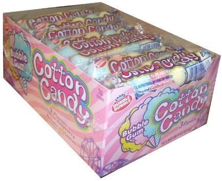 Dubble Bubble Cotton Candy Bubblegum, 5 per case, 36 pieces