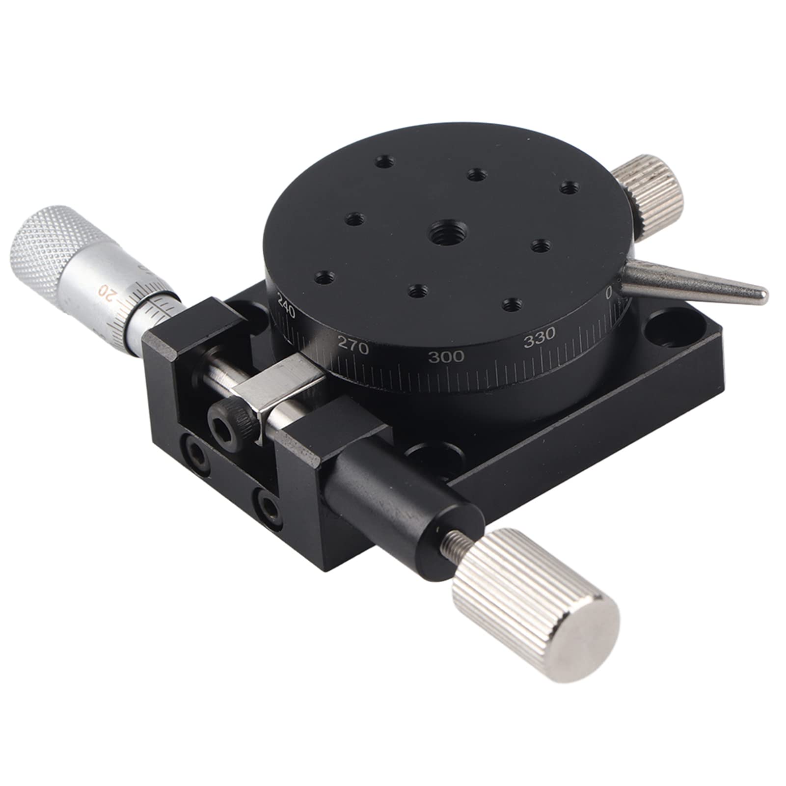 Etapa de Rotación Manual R38 Etapa de Ajuste Deslizante con Rodamiento 38 Mm * 20 Mm 2 Go Aproximado Pla Plataforma Manual Deslizante de Rodamiento de Precisión de Rotación R Plataforma R