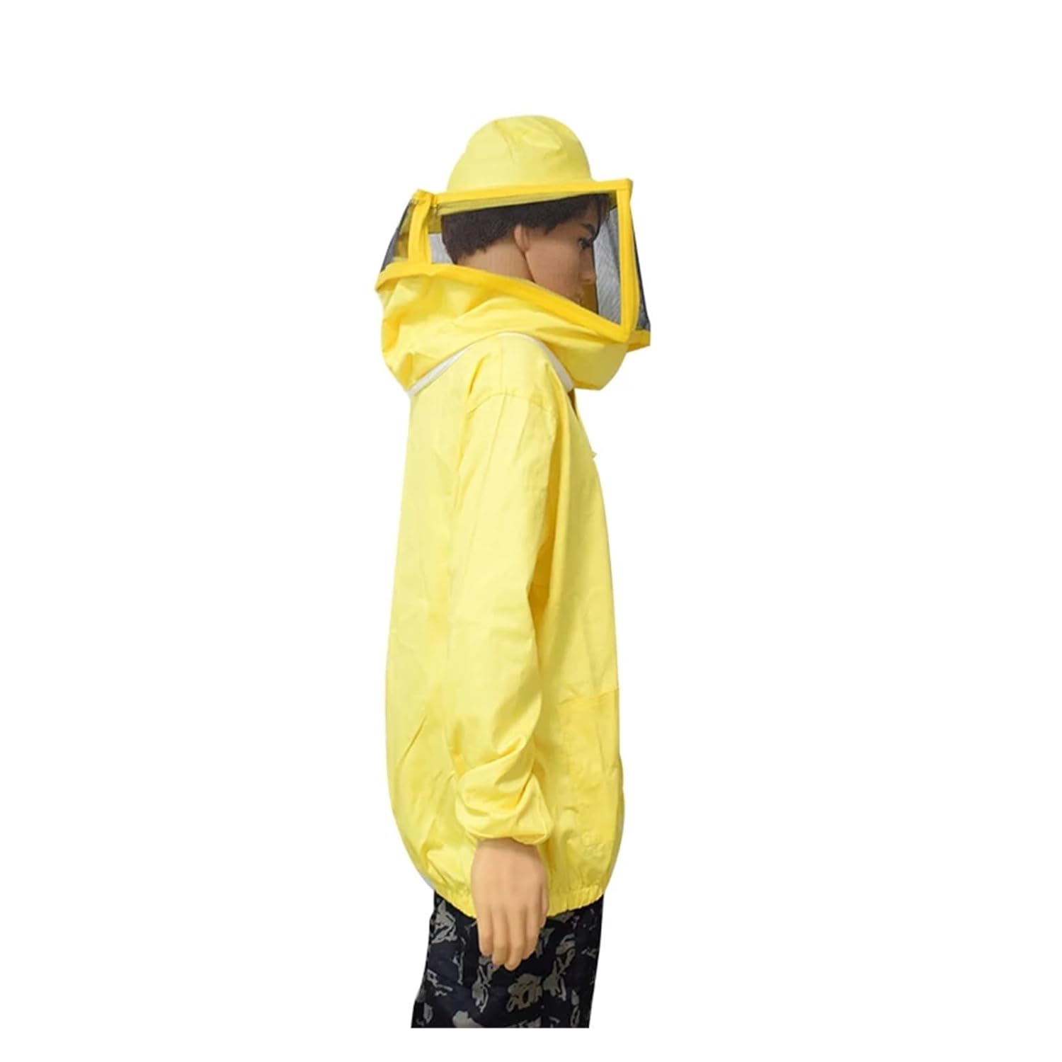 Beekeeping, Bee Protective Clothes, Cotton Beekeeping Jacket, Fencing Veil, Yellow Beekeeper Equipment,for Beekeepers(Size XL)