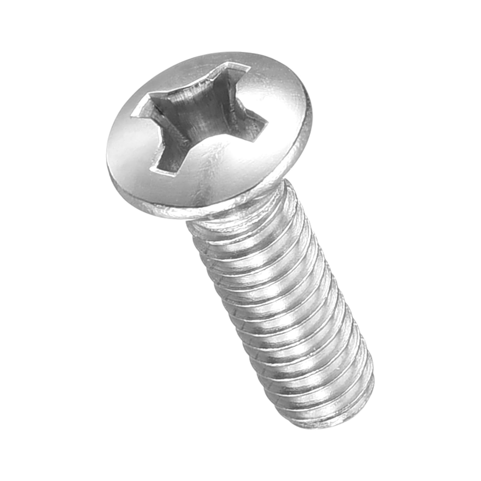 METALLIXITY Semi-Countersunk Oval Head Machine Screws (#12-24x3/4") 25Pcs, 304 Stainless Steel Phillips Cross Recessed Machine Screw Bolts - for Furniture Assembly DIY Projects, Silver