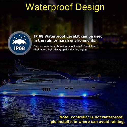 Opp Ulite Led Rock Lights, Rgb Color, App Control, Diy Color Timing Music Flashing Mode, Exterior Underglow Light, For Jeep Offroad Trucks Utv Suv Atv Motorcycle Boats Rzr, 8Pc Pack #TOP5