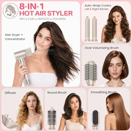 GloCurlX 8-in-1 Hot Air Styler