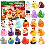 Enten Adventskalender 2026 für ab 3 Jahren, 24 bunte Badeenten
