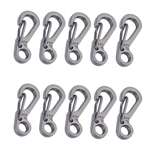 Weiye Llavero mosquetón Clip     10  Piezas SF Cierres de EDC