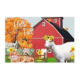 Hello Fall Mural Decals Quotes Harvest Truck Autumn Sheep Goats Wall Sticker Vinyl Mural Decals Quot