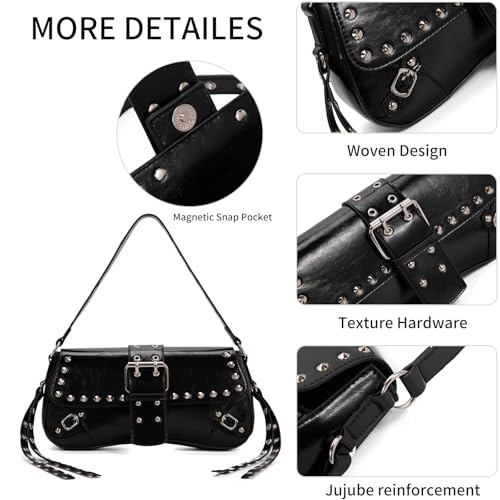 Coivin & Kiein Womens Shoulder Bag Y2k,Small Shoulder Purse,Leather Shoulder Bags For Women,Shoulder Purses,4