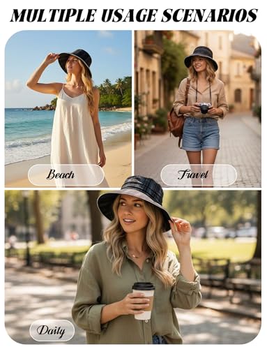Sombrero de sol tipo bucket para mujer de verano miniatura 4