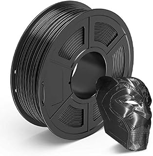 Aystkniet PLA+ 3D Printer Filament 1.75mm, 1 kg Black Pla Plus with High Dimensional Accuracy +/- 0.02 mm, Tangle-Free 3D Printing Filament for 3D Printer and 3D Pen
