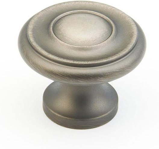 Schaub & Co. 703-AN Traditional 1 1/4 Round Knob - Antique Nickel