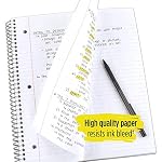 Five Star Spiral Notebook + Study App, 1 Subject, College Ruled Paper, 8.5" x 11", 100 Sheets, Assorted Colors, 6 Pack (38052) - Image 4