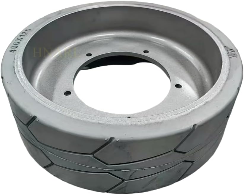 406x125 Scissor Lift Solid Tire for JLG 2915013 Wheel Non-Marking Wheel & Tire Assembly for JLG Scissor Lift JLG2030ES 2032ES 2630ES 2646ES 3246ES