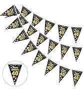 GoldRock Girlande Deko 40 Geburtstag Mann Frauen, 40 Geburtstag Deko Banner, Wimpelkette 40. Gebu...