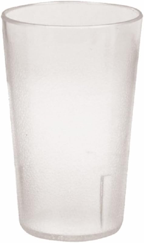 SET OF 12 CUPS 8 OZ TUMBLER, POLYCARBONATE CUP CLEAR UNBREAKABLE BAR SAFE DURABLE RELIABLE RESTAURANT DINER BAR GLASS