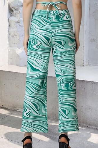 Image of POPWINGS Formal Casual Solid Trousers for Women || Work Trousers for Women || Pull On Trousers for Women || High Waist Women Trousers for Summer