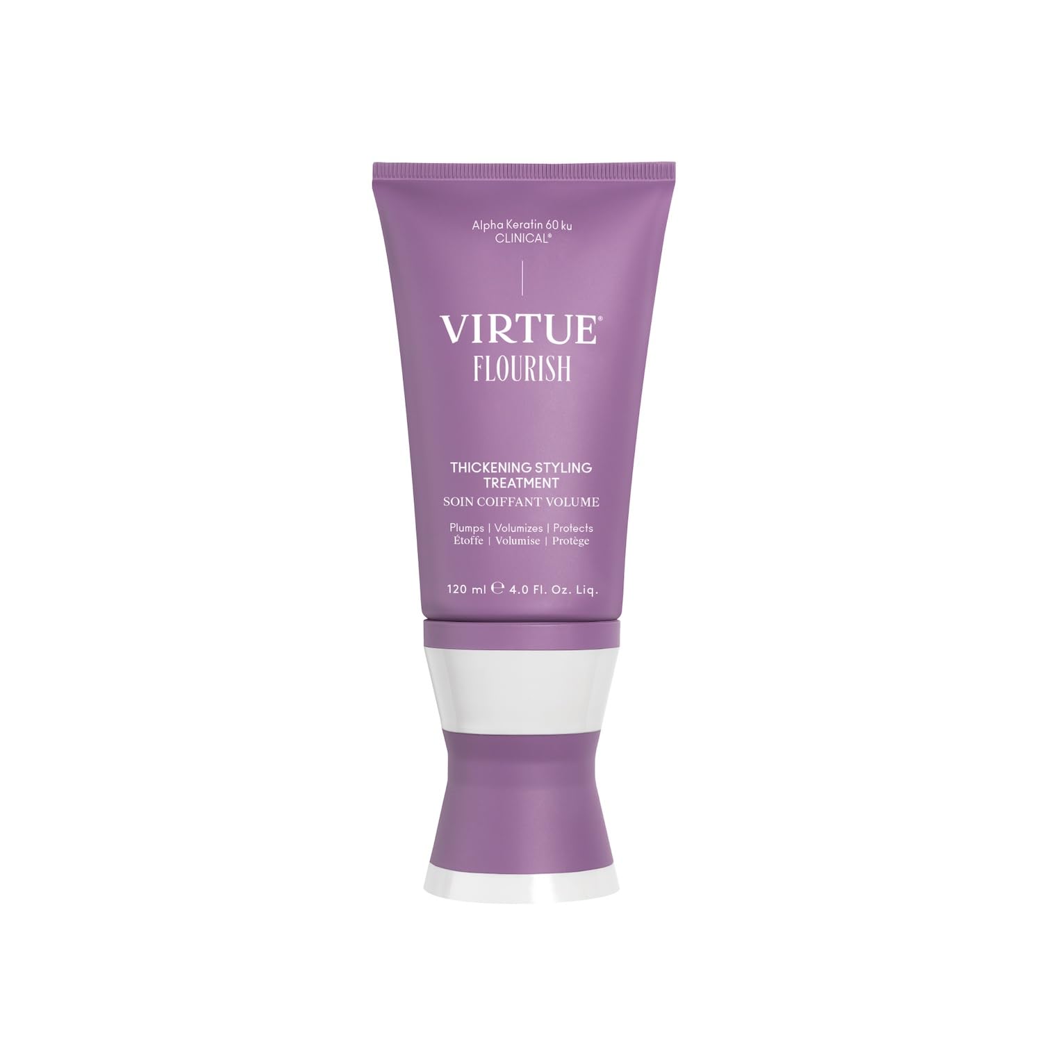 Virtue Flourish Hair Thickening Styling Treatment, Purple, 120 ml (Pack of 1)