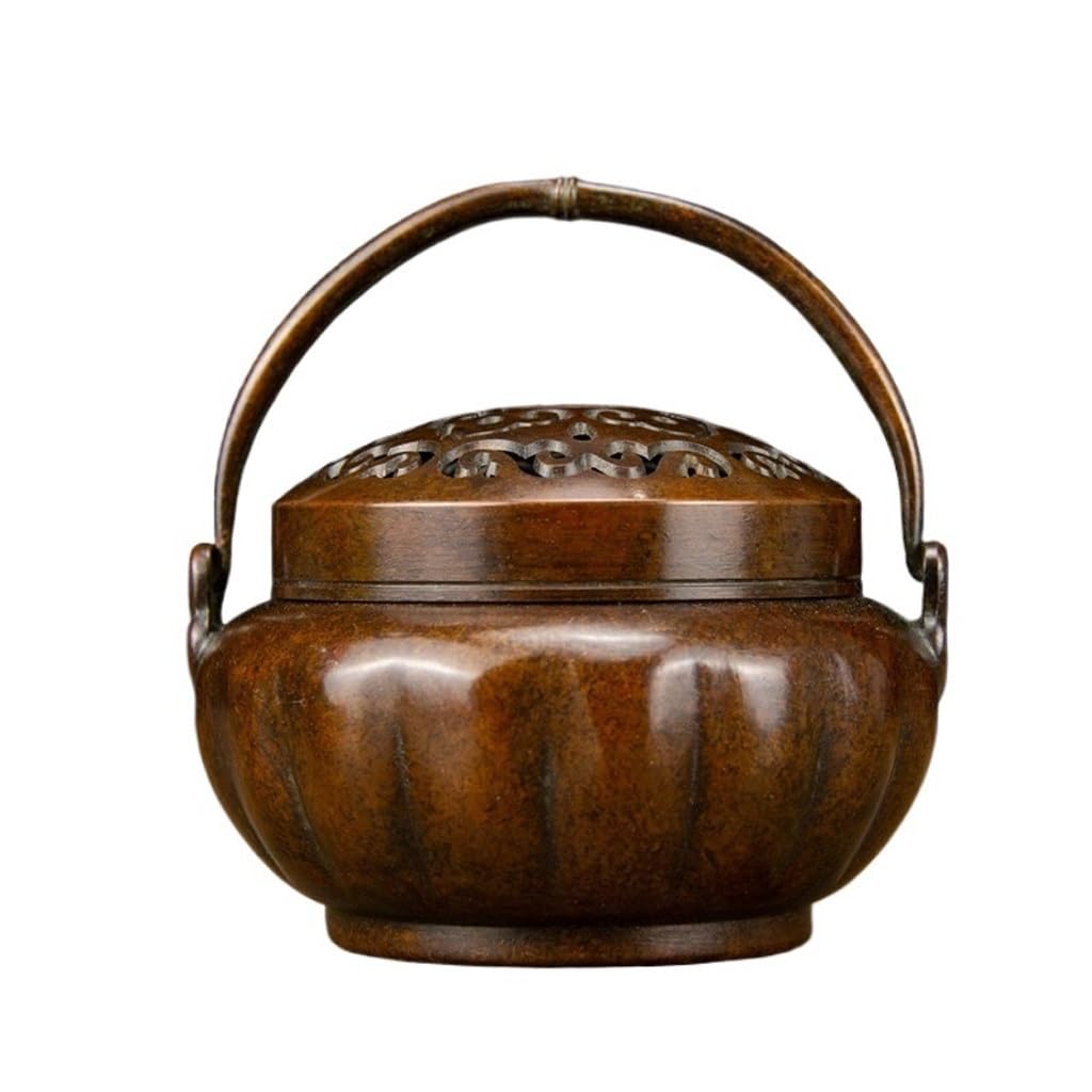 Incense Holder Base Copper Incense Burner Household Zen Sandalwood Antique Meditation Yoga Aromatherapy