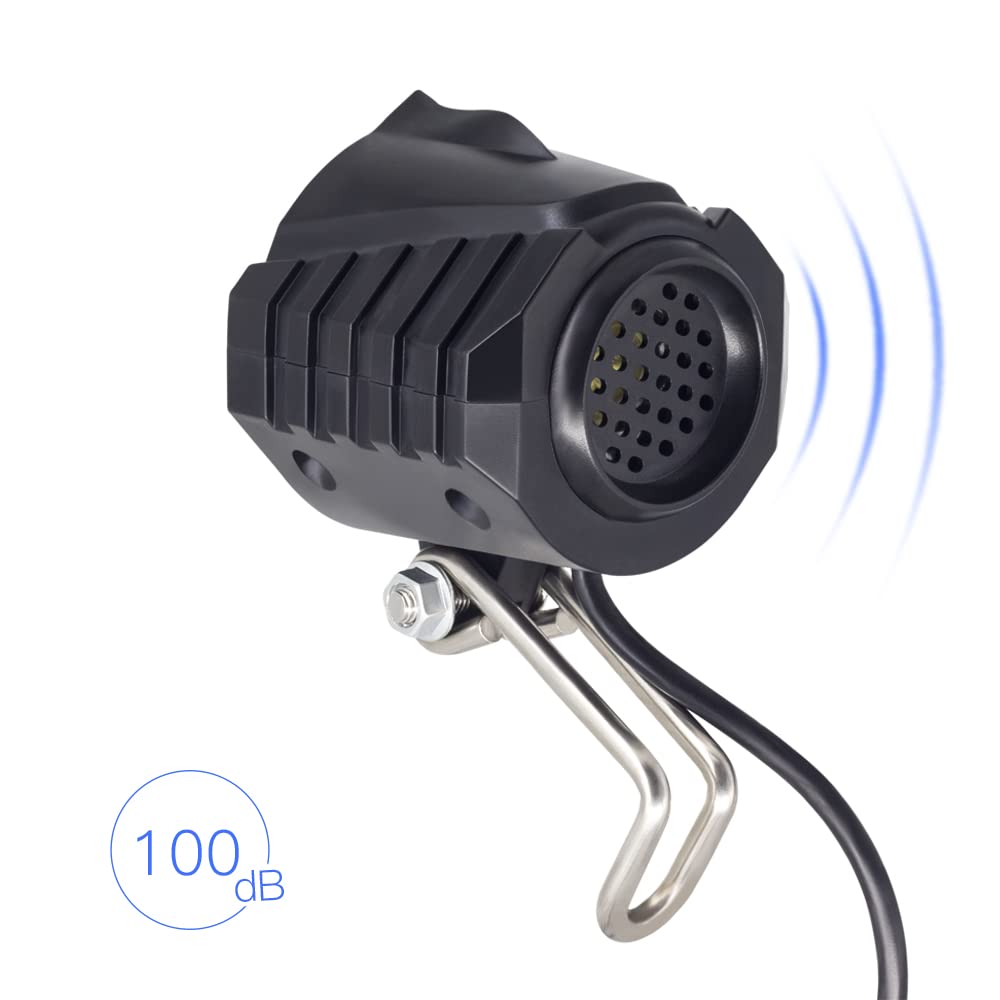 Kit Luci Posteriori per Fari per Bici Elettrica Ingresso 12V-80V Altoparlante Incorporato Ebike Luce Anteriore E Fanali Posteriori