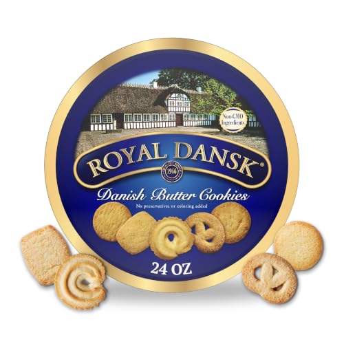 Royal Dansk Butter Cookies, Assorted Snacks...