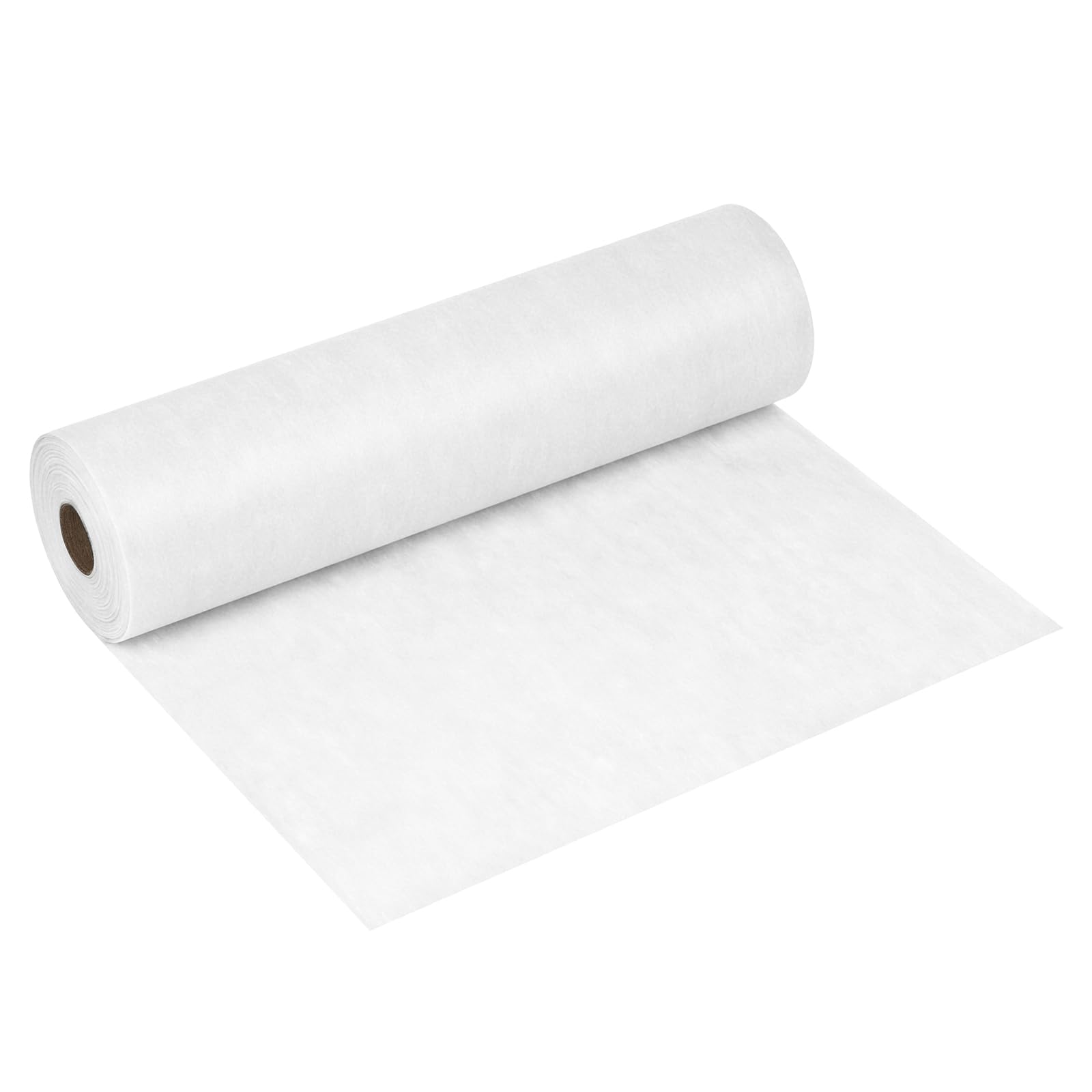 AUAUY Non-woven Table Runner Roll, 30cmx30m Table Decorative Ribbon(White)