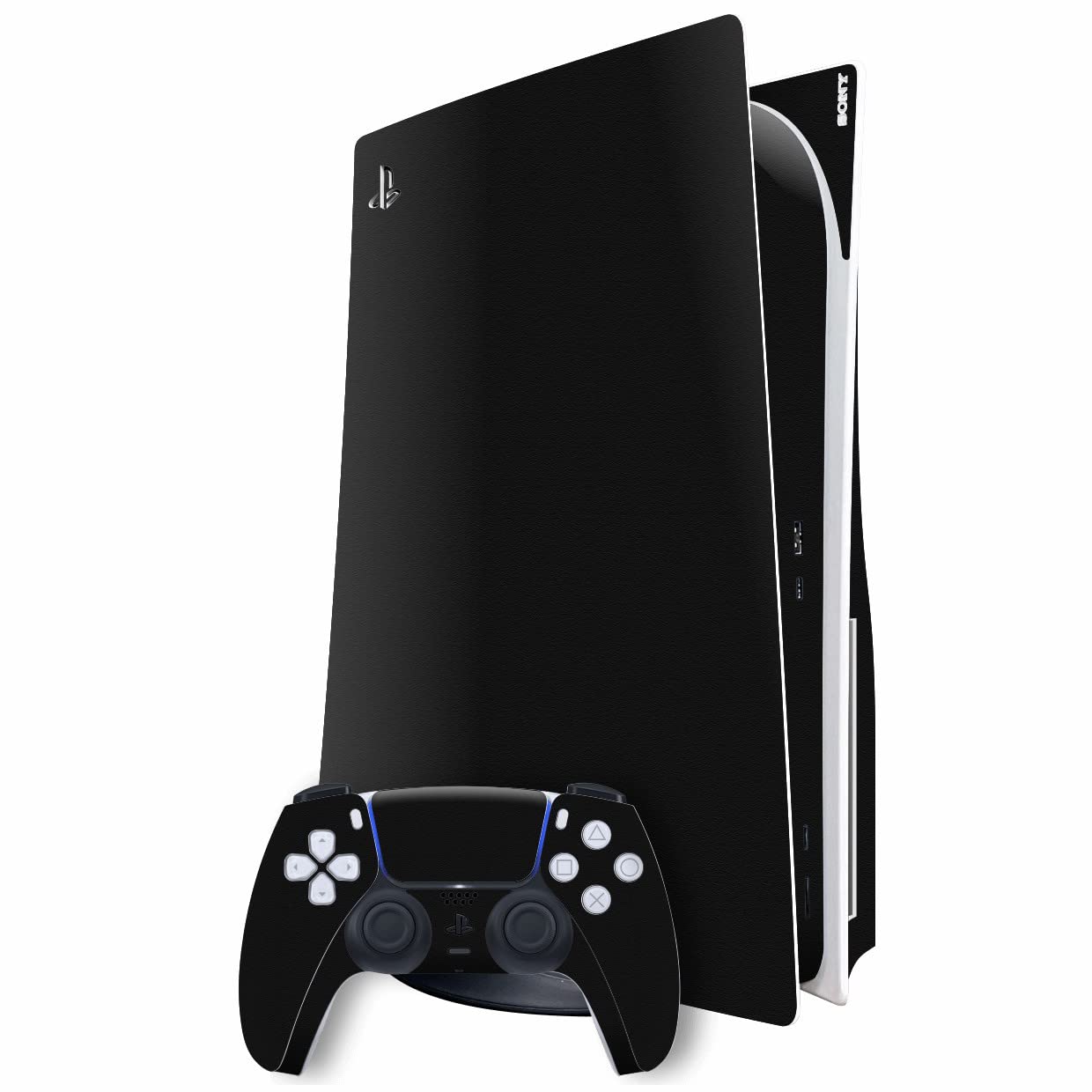 GADGETS WRAP Printed Vinyl Skin Sticker Decal Wrap Compatible with PlayStation 5 (PS5) DISC Edition - LUXURIA Raven Black Textured Skin (B0BW5KVQBJ) Amazon Price History, Amazon Price Tracker