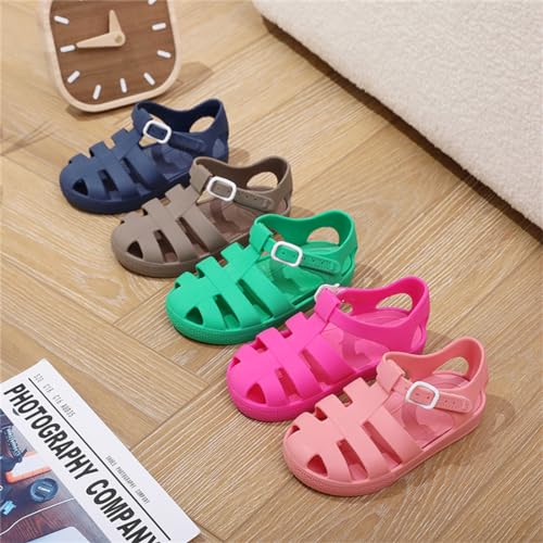 Toddler Girls Jelly Sandals Summer Outdoor Closed Toe Soft Rubber Sole Beach Water Shoes Mary Jane Dress Princess Flat2