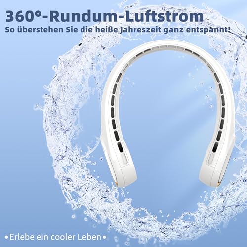 Image of FrSara Neck Fan, Portable Quiet Neck Fan with 4000 mAh Battery