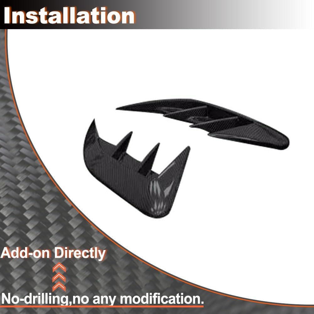Carbon Fiber Rear Bumper Vent fits for Lexus RX350 RX450h RX500h 2023UP Customized Air Fender Scoop Spoiler Protector Splitter Cover Trims