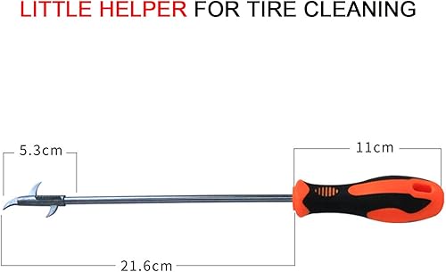 Miniatura 2 de 2 piezas de herramientas de eliminación de rocas de neumáticos, gancho de piedra transparente para neumáticos de automóvil, motor, bicicleta,