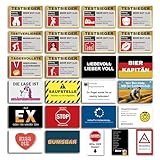 125x Malle Sticker Set in Top-Qualität mit UV-Beschichtung | 25 Motive x 5 Sticker | Malle Accessoire Sauf Saufen JGA Mallorca Aufkleber Saufen Stiftung Testsieger Festival Party | by Drinkoparty