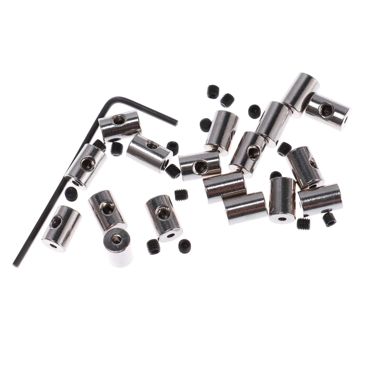 DOITOOL Set 50pezzi Pin Backs in Metallo Argento Meccanismo di Bloccaggio Fermo e Pratico per Vest e Distintivi Uso Pin