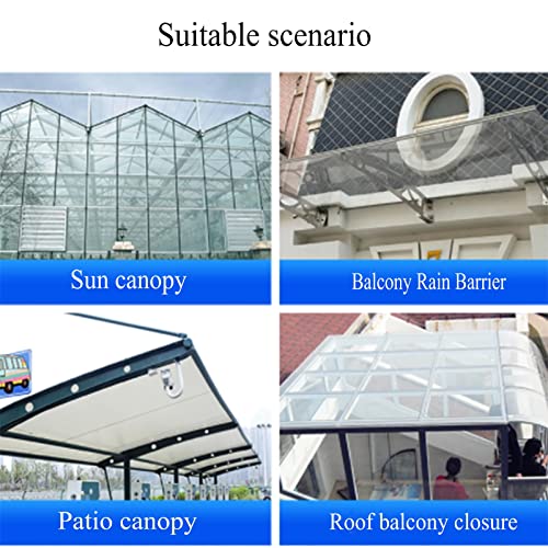 Feuille de toiture polycarbonate transparente 1mm isolation UV - 8