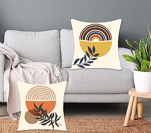XIEJINJIA Morbido Velluto Boho CopriCuscini Foglie...