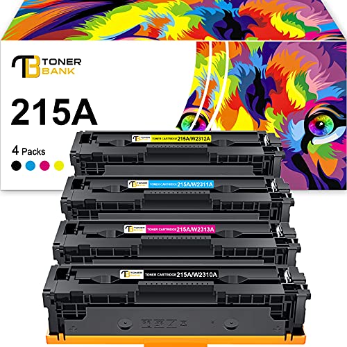Toner Bank Compatible Toner Cartridge Replacement for HP 215A W2310A W2311A W2312A W2313A for HP Color Pro M182NW MFP M183FW M182 M183 Printer Ink