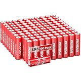 PKNOVA AA Battery Double A Batteries 1.5V LR6 Ultra Alkaline 10-Year Shelf Life for TV Remote Household and Electronic Devices - 100 Pack