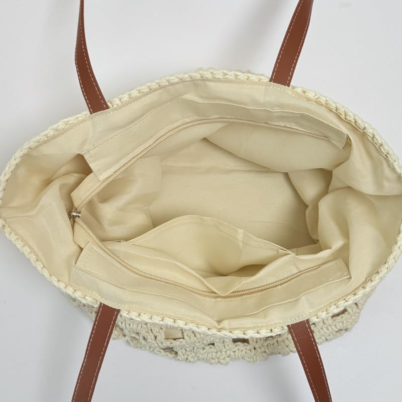Sac cabas en crochet grand volume pour ranger toutes vos affaires de plage sans effort - 5