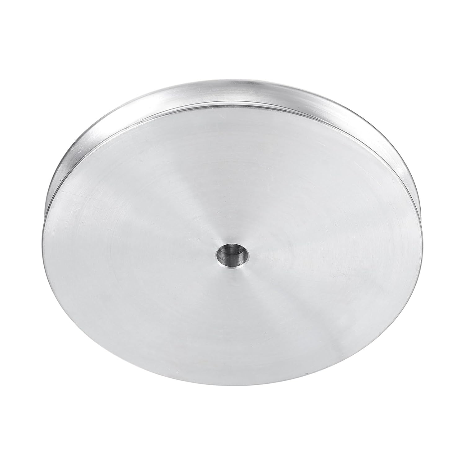 uxcell V-Type Pulley 6mm Bore 80mm Outer Dia Single Groove Aluminum Alloy for Motor Shaft Drilling Machine 6mm(1/4") PU Shape Belt